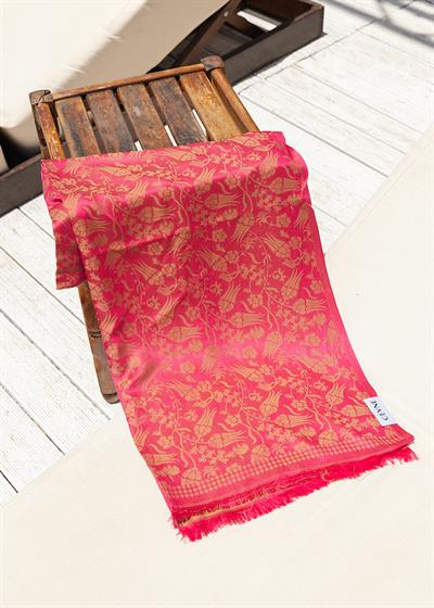 Lyra Pareo Fuşya Sarı 