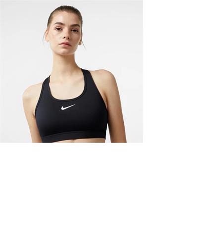 Nike Swoosh Kadın Siyah Antrenman Sporcu Sütyeni