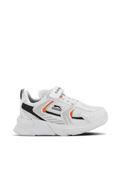 Slazenger KENDALL Unisex Çocuk Sneaker Ayakkabı Beyaz / Turuncu