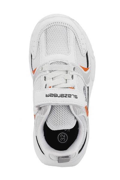 Slazenger KENDALL Unisex Çocuk Sneaker Ayakkabı Beyaz / Turuncu