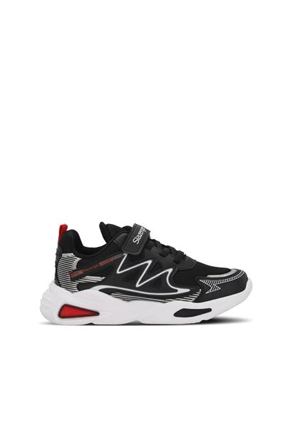 Slazenger KYRIE Erkek Çocuk Sneaker Ayakkabı Siyah / Kırmızı