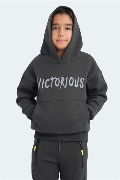 Slazenger LEXUS Unisex Çocuk Sweatshirt Koyu Gri