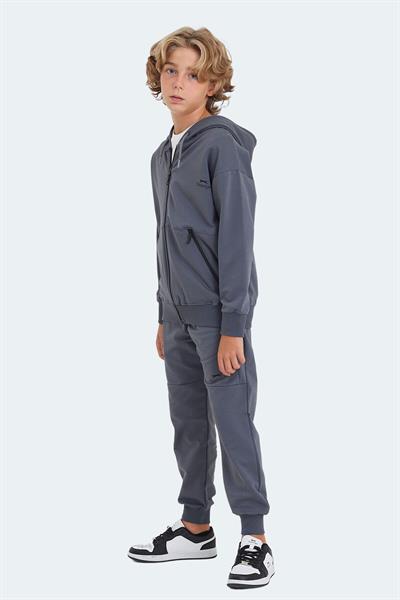 Slazenger LOCAL Unisex Çocuk Eşofman Takımı Koyu Gri