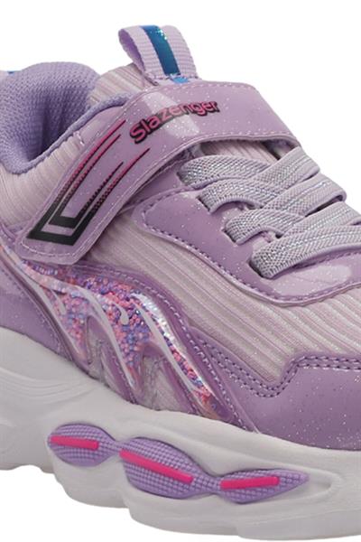 Slazenger NOELA Kız Çocuk Cırt Cırtlı Lila Günlük Spor Ayakkabısı