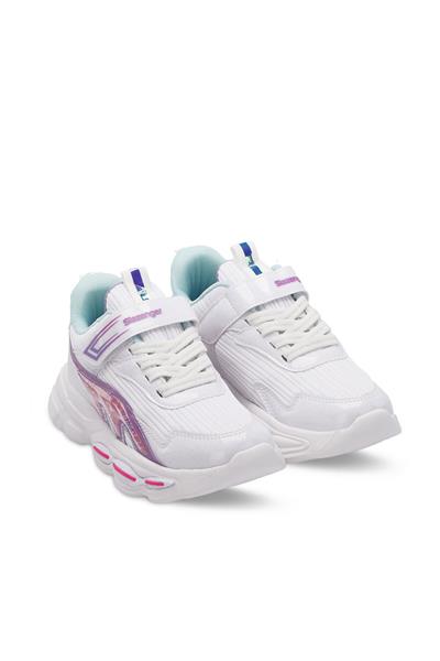 Slazenger NOELA Kız Çocuk Cırt Cırtlı Beyaz / Fuşya Günlük Spor Ayakkabısı