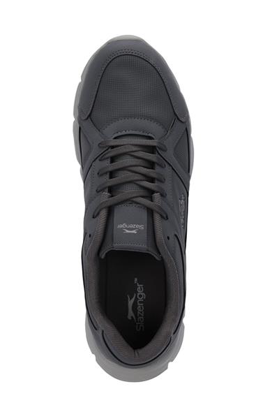 Slazenger PERA Büyük Beden Erkek Sneaker Ayakkabı Koyu Gri