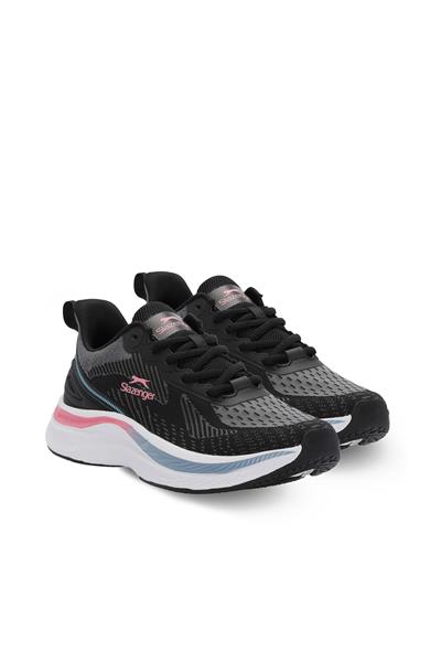 Slazenger WETFORD Kadın Siyah / Koyu Gri Koşu & Yürüyüş Spor Ayakkabısı