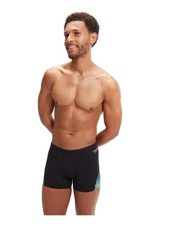 Speedo Allover Digi V-Cut Aquashort Erkek Yüzücü Mayosu