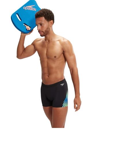 Speedo Allover Digi V-Cut Aquashort Erkek Yüzücü Mayosu
