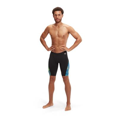 Speedo Allover Digi V-Cut Erkek Jammer Yüzücü Mayosu