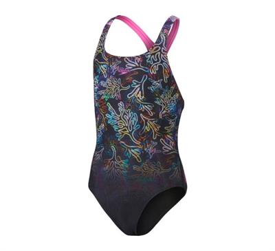 Speedo DIGI PLMT MDLT Yüzücü Kız Çocuk Mayosu