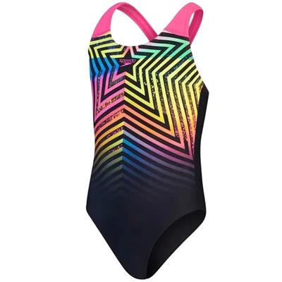 Speedo DIGI PLMT SPBK JF Kız Çocuk Yüzücü Mayosu