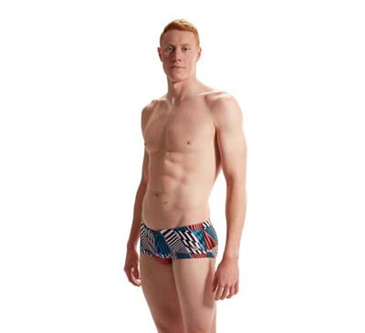 Speedo Erkek 13.5cm Club Training Allover Erkek Yüzücü Mayosu