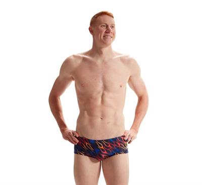 Speedo Erkek 13,5 cm Club Training Allover Yüzücü Mayosu