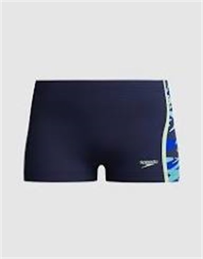 Speedo Erkek Çocuk Hyperboom Splice Aquashort Lacivert/Mavi Yüzücü Mayosu