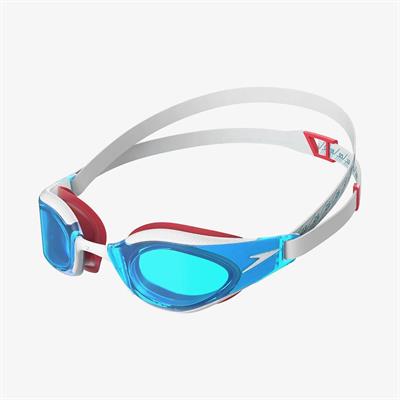 Speedo Fastskin Hyper Elite Gözlük - Mavi / Beyaz / Kırmızı