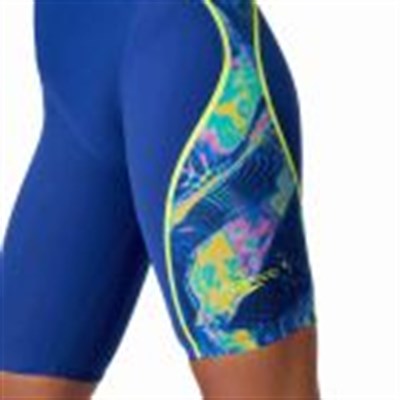 Speedo Fastskin LZR Pure Intent 2.0 Açık Sırtlı Diz Üstü Lacivert/Mavi/Sarı