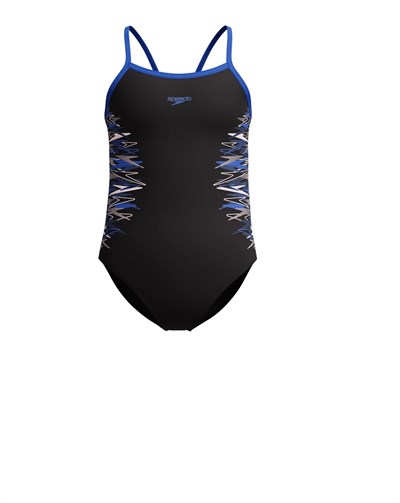 SPEEDO KIZ ÇOCUK YÜZÜCÜ MAYOSU PLMT TSRP MSCLBCK JF BLK BLU