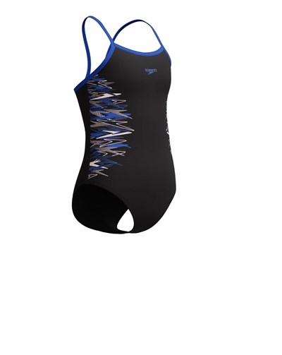 SPEEDO KIZ ÇOCUK YÜZÜCÜ MAYOSU PLMT TSRP MSCLBCK JF BLK BLU