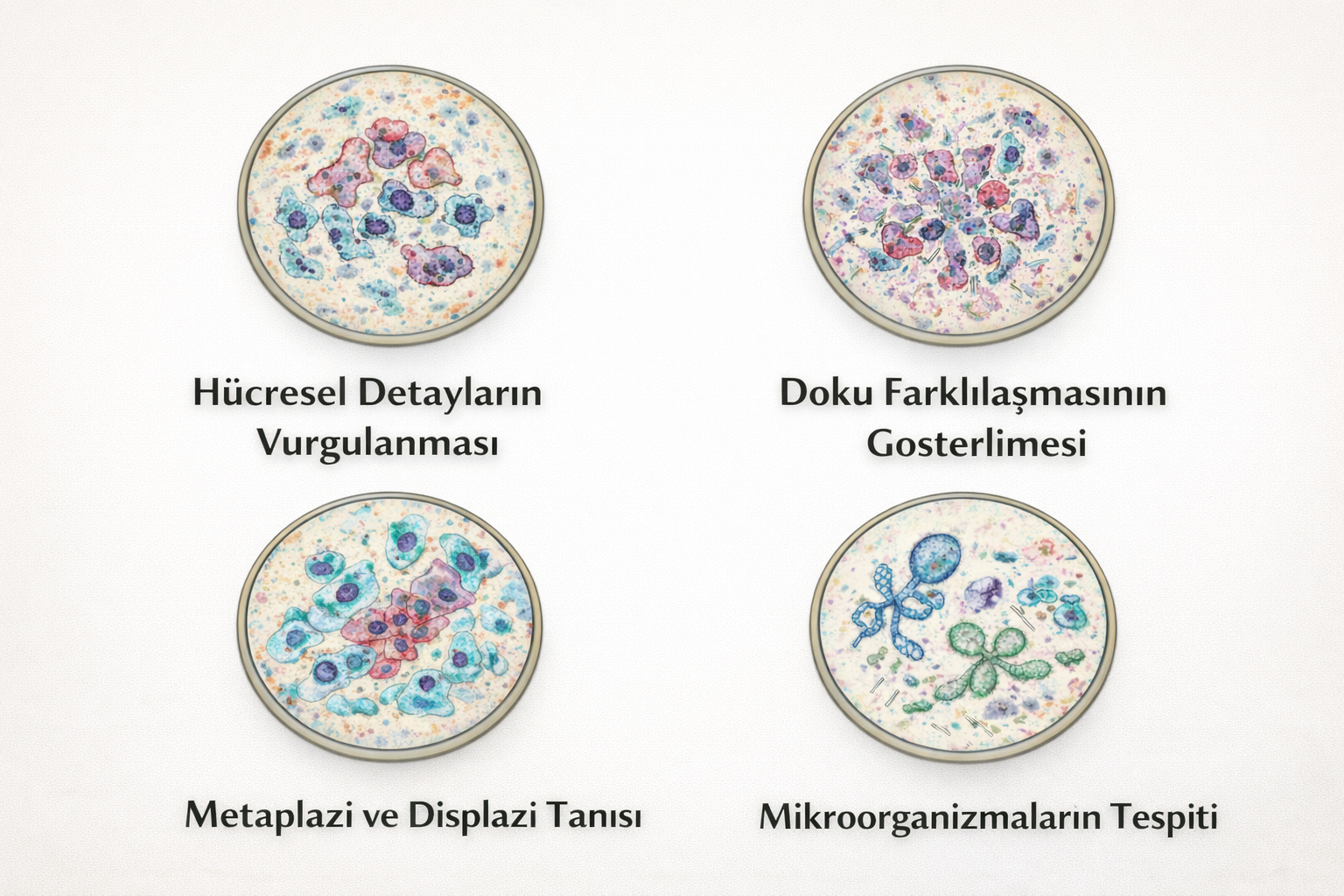 PAP, OG-6, EA Serileri, Lugol ve Monsel Çözeltileri Sitolojik Tanı Sürecinde Neden Tercih Edilir?