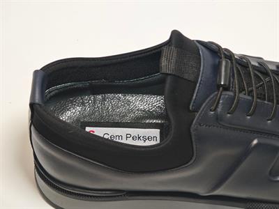 Cem Pekşen Blackheart 1840 Lacivert Deri Erkek Casual Ayakkabı