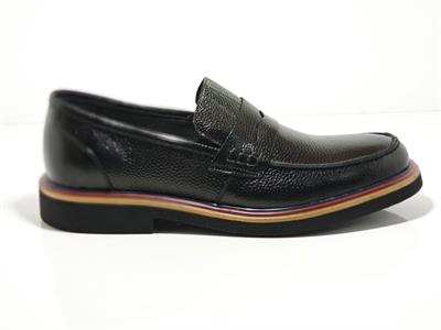 Cem Pekşen Blackheart 201 Siyah Deri Erkek Günlük Casual Ayakkabı