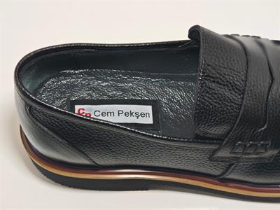 Cem Pekşen Blackheart 201 Siyah Deri Erkek Günlük Casual Ayakkabı