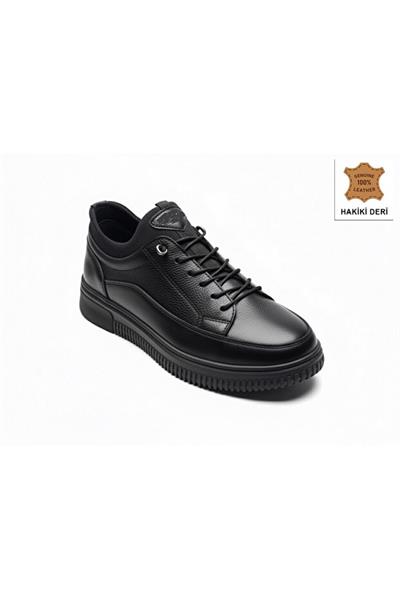 Cem Pekşen Gepetto 501 Siyah Erkek Günlük Deri Comfort Casual Ayakkabı