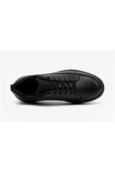 Cem Pekşen Gepetto 501 Siyah Erkek Günlük Deri Comfort Casual Ayakkabı
