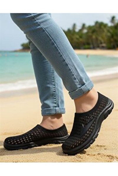 Cem Pekşen Kantex Kalın Tabanlı Ortopedik İç Tabanlı Çok Amaçlı Deniz Ayakkabısı Havuz Plaj Bahçe Günlük