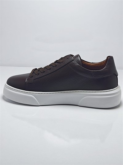 Cem Pekşen Makras Tommy 777 Kahve İçi Dışı Deri Günlük Sneaker