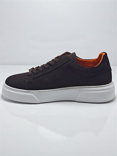 Cem Pekşen Makras Tommy 777 Kahve Süet İçi Dışı Deri Günlük Sneaker