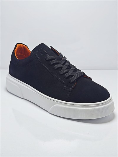 Cem Pekşen Makras Tommy 777 Siyah Süet İçi Dışı Deri Günlük Sneaker