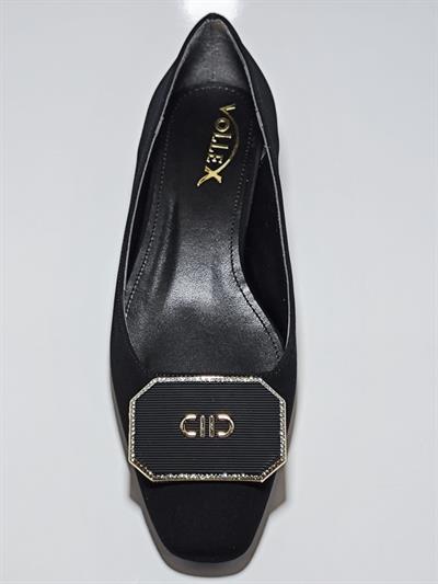 Cem Pekşen Vollex 38-2101 Kadın Günlük Siyah Babet