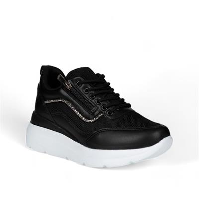 Flet 207 Siyah-Beyaz Kadın Spor Sneaker