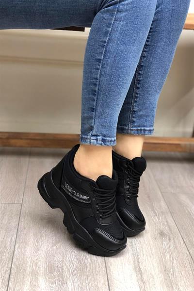 Flet 209 Siyah Kadın Spor Sneaker