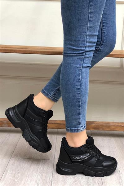 Flet 209 Siyah Kadın Spor Sneaker