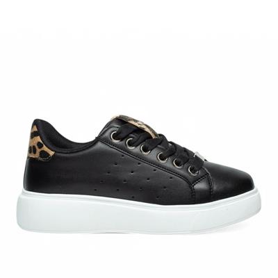 Flet 341 Siyah-Kahve Kadın Spor Sneaker