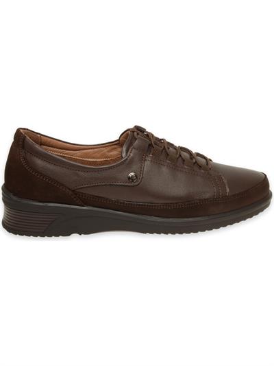 Forelli BETY 48201-G Kahve Kadın Deri Comfort Ayakkabı