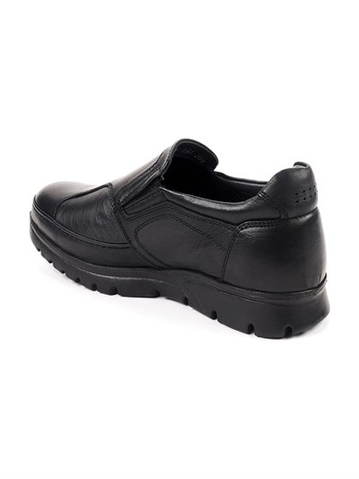 Forelli Hoka 32606-H Siyah Erkek Günlük Comfort Deri Ortopedik Ayakkabı