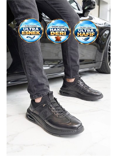 Guja 26K540-3 Siyah Erkek Günlük Deri Casual Ayakkabı