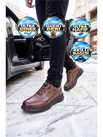 Guja 26K541-1 Kahve Erkek Günlük Deri Casual Ayakkabı
