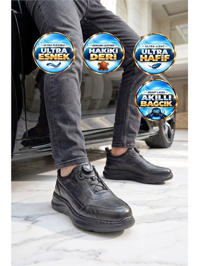 Guja 26K541-1 Siyah Erkek Günlük Deri Casual Ayakkabı