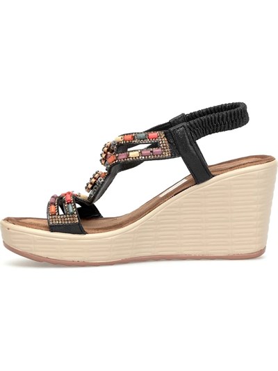 Guja 26Y155 Siyah Kadın Yazlık Sandalet