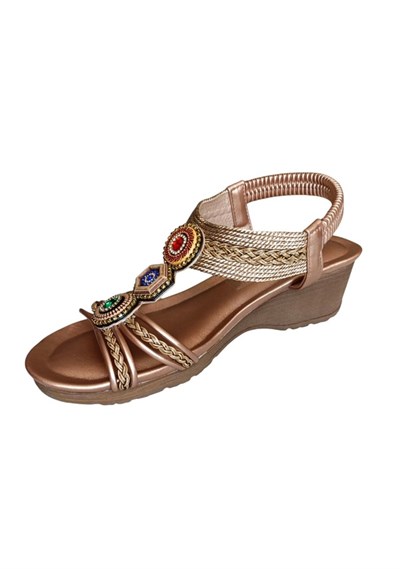 Guja 26y241-1 Bronz Kadın Yazlık Sandalet