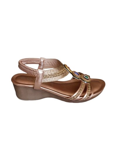 Guja 26y241-1 Bronz Kadın Yazlık Sandalet