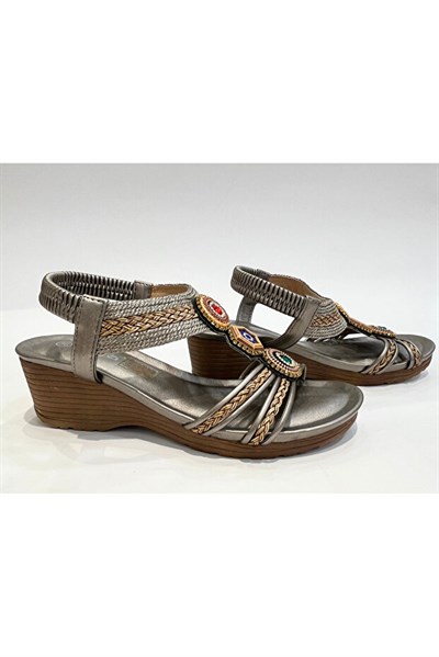 Guja 26y241-1 Gri Kadın Yazlık Sandalet