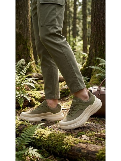 Guja 26Y538HK Haki Erkek Günlük Deri Sneaker