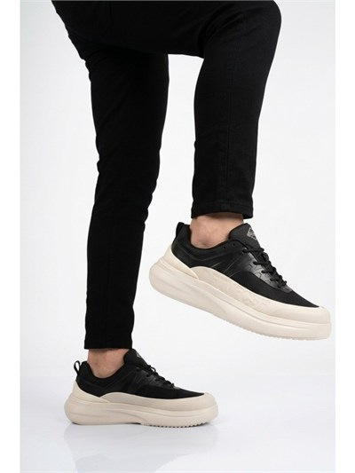 Guja 26Y538SY Siyah Erkek Günlük Deri Sneaker
