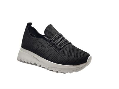 Lommax 2302 Siyah-Beyaz Kadın Günlük Sneakers